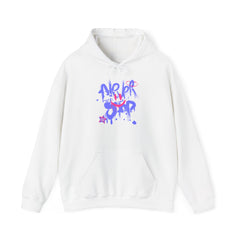 Graffiti Smile Hoodie — Playful Drip Streetwear Pullover