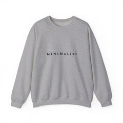 Minimalist Crewneck Sweatshirt — Simple 'MINIMALIST' Graphic Pullover