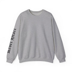 Crewneck Sweatshirt — Gothic 'Heal Each' Sleeve Script