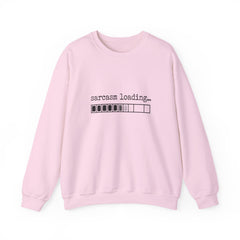 Sarcasm Loading Sweatshirt — Funny Loading Bar Crewneck