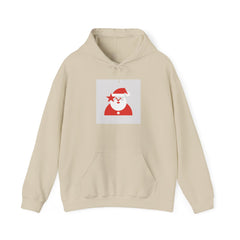 Minimal Santa Graphic Hoodie | modern santa graphic, geometric santa