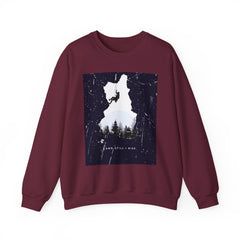 Climbing Silhouette Crewneck Sweatshirt — “Climb. Chill. Repeat.” Mountain Graphic