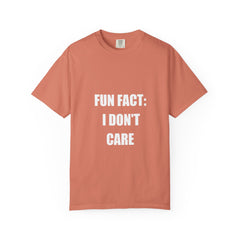 I Don't Care T-Shirt — Funny Graphic Tee, 'FUN FACT: I DON'T CARE' Casual Statement Shirt