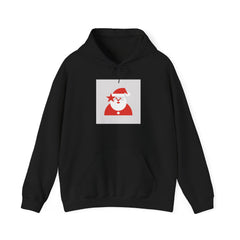 Minimal Santa Graphic Hoodie | modern santa graphic, geometric santa