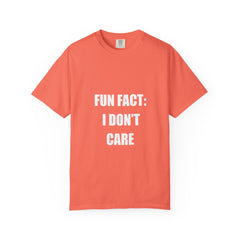 I Don't Care T-Shirt — Funny Graphic Tee, 'FUN FACT: I DON'T CARE' Casual Statement Shirt