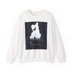Climbing Silhouette Crewneck Sweatshirt — “Climb. Chill. Repeat.” Mountain Graphic