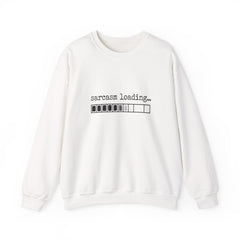 Sarcasm Loading Sweatshirt — Funny Loading Bar Crewneck