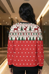 Women's Nordic Fair Isle Christmas AOP Sweatshirt