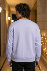 Unisex Lavendar Retro Holiday Icons "Merry Christmas" Oversized Sweatshirt