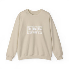 Laughing Gas Crewneck Sweatshirt — He He He Chemical Element Design