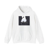 Forest Silhouette Hoodie — 'Come Follow Me' Outdoor Adventure Sweatshirt