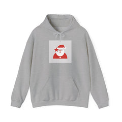 Minimal Santa Graphic Hoodie | modern santa graphic, geometric santa