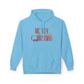 Merry Christmas Hoodie — Festive Red Script Holiday Pullover