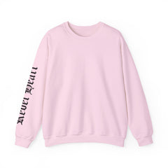Crewneck Sweatshirt — Gothic 'Heal Each' Sleeve Script
