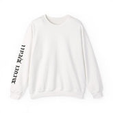 Crewneck Sweatshirt β Gothic 'Heal Each' Sleeve Script