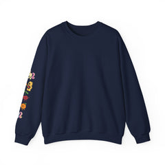 Crewneck Sweatshirt — Colorful Cute Animal Sleeve Graphic