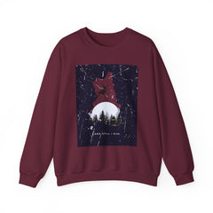 Adventure Snowboarder Graphic Sweatshirt — 'Find Your Wild' Mountain Crewneck