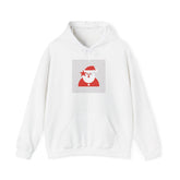 Minimal Santa Graphic Hoodie | modern santa graphic, geometric santa