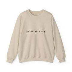 Minimalist Crewneck Sweatshirt — Simple 'MINIMALIST' Graphic Pullover
