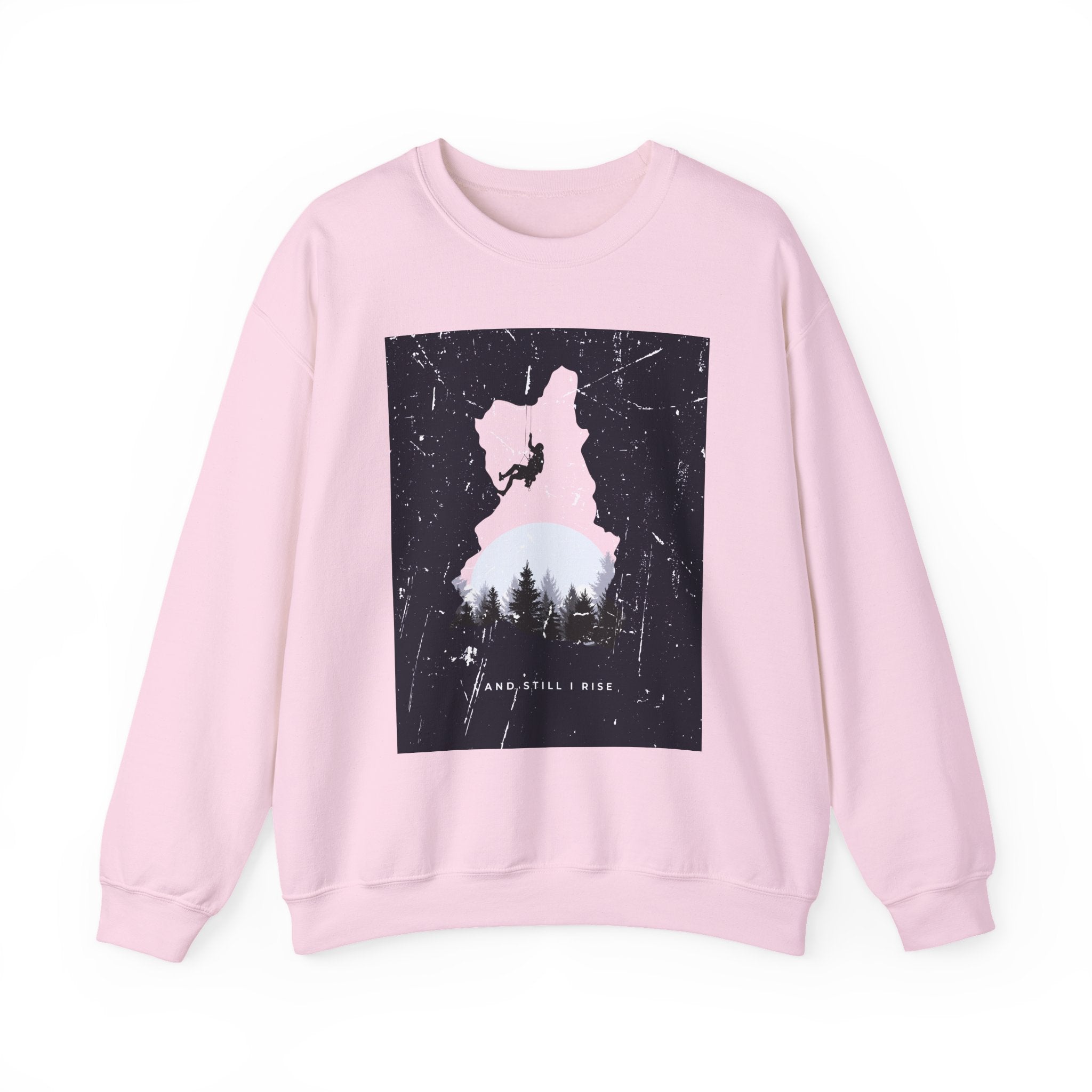 Adventure Snowboarder Graphic Sweatshirt — 'Find Your Wild' Mountain Crewneck