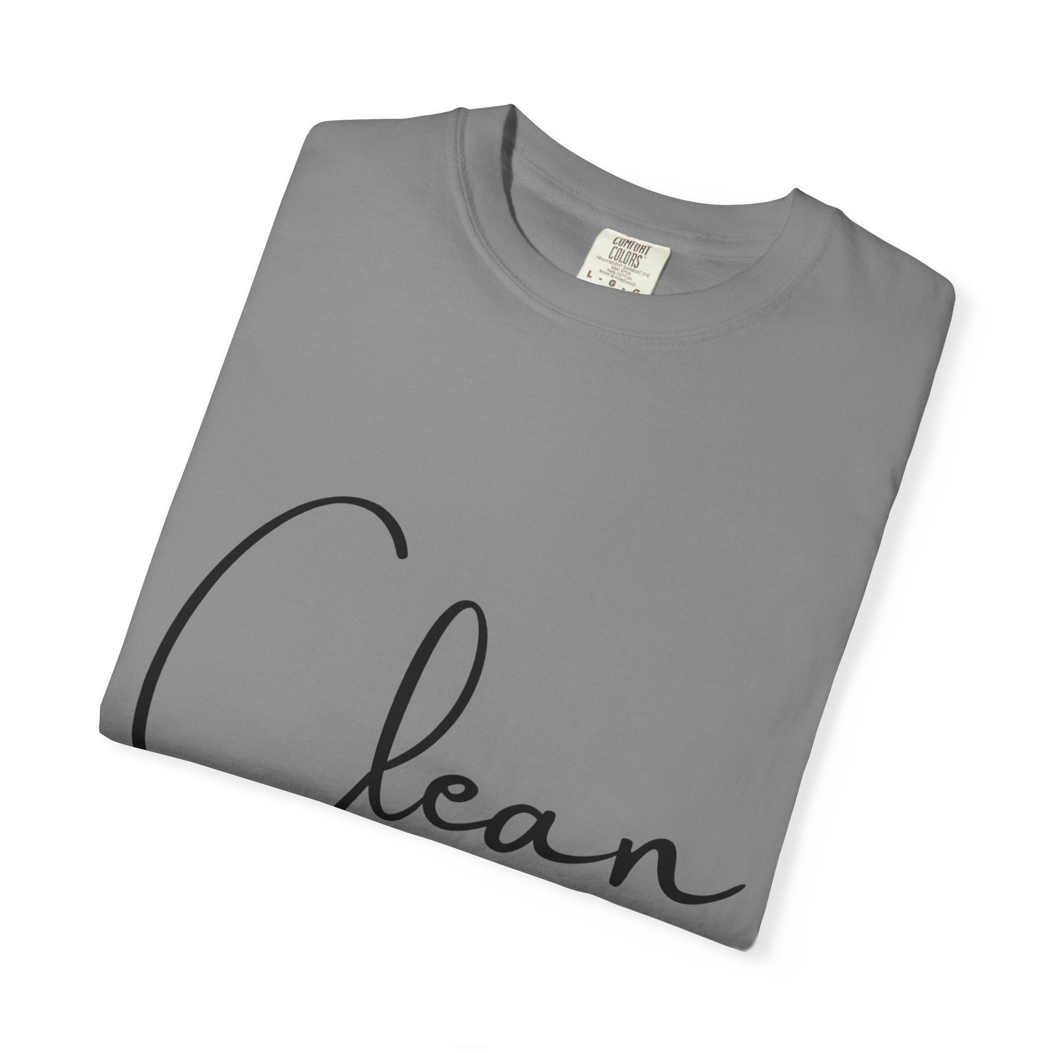 Clean Script T-Shirt — Minimalist Handwritten Graphic Tee
