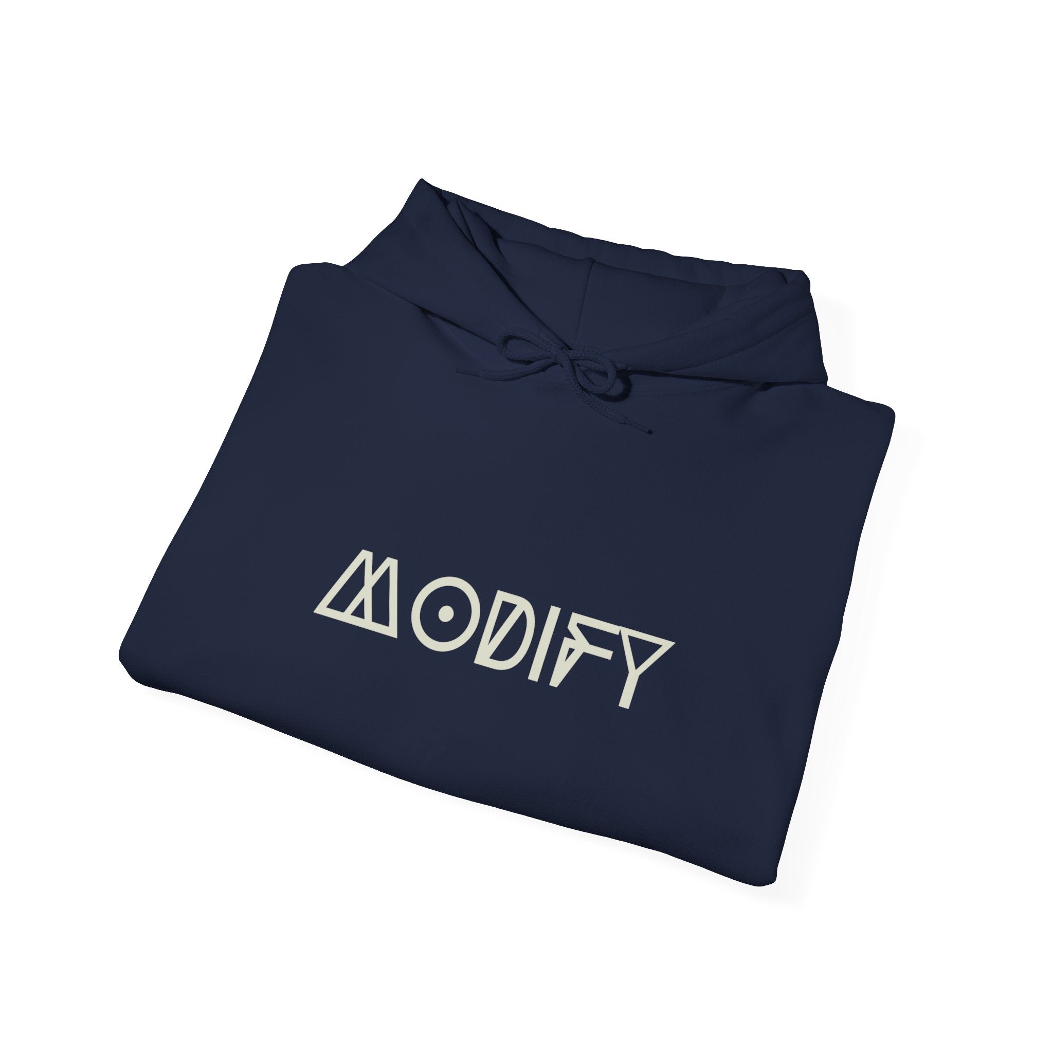 Modify Logo Hoodie — Minimalist Retro Geometric Pullover