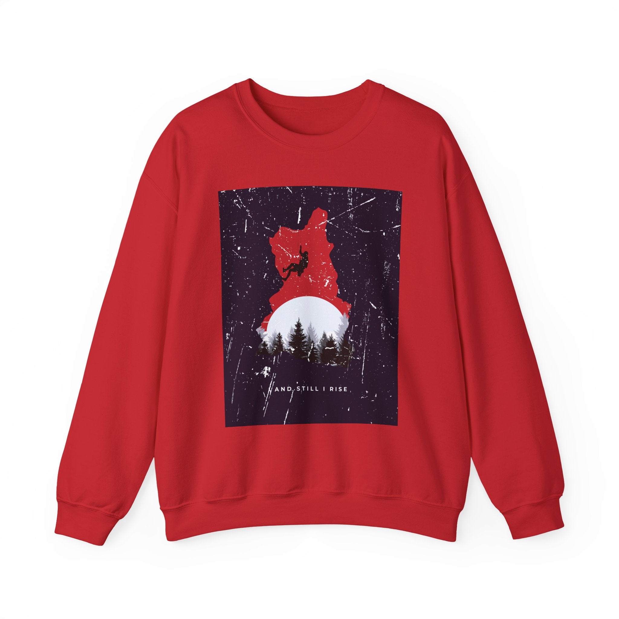 Adventure Snowboarder Graphic Sweatshirt — 'Find Your Wild' Mountain Crewneck