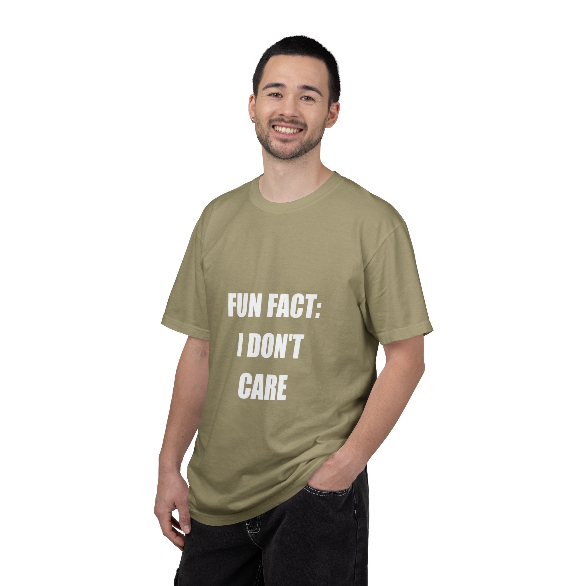 I Don't Care T-Shirt — Funny Graphic Tee, 'FUN FACT: I DON'T CARE' Casual Statement Shirt