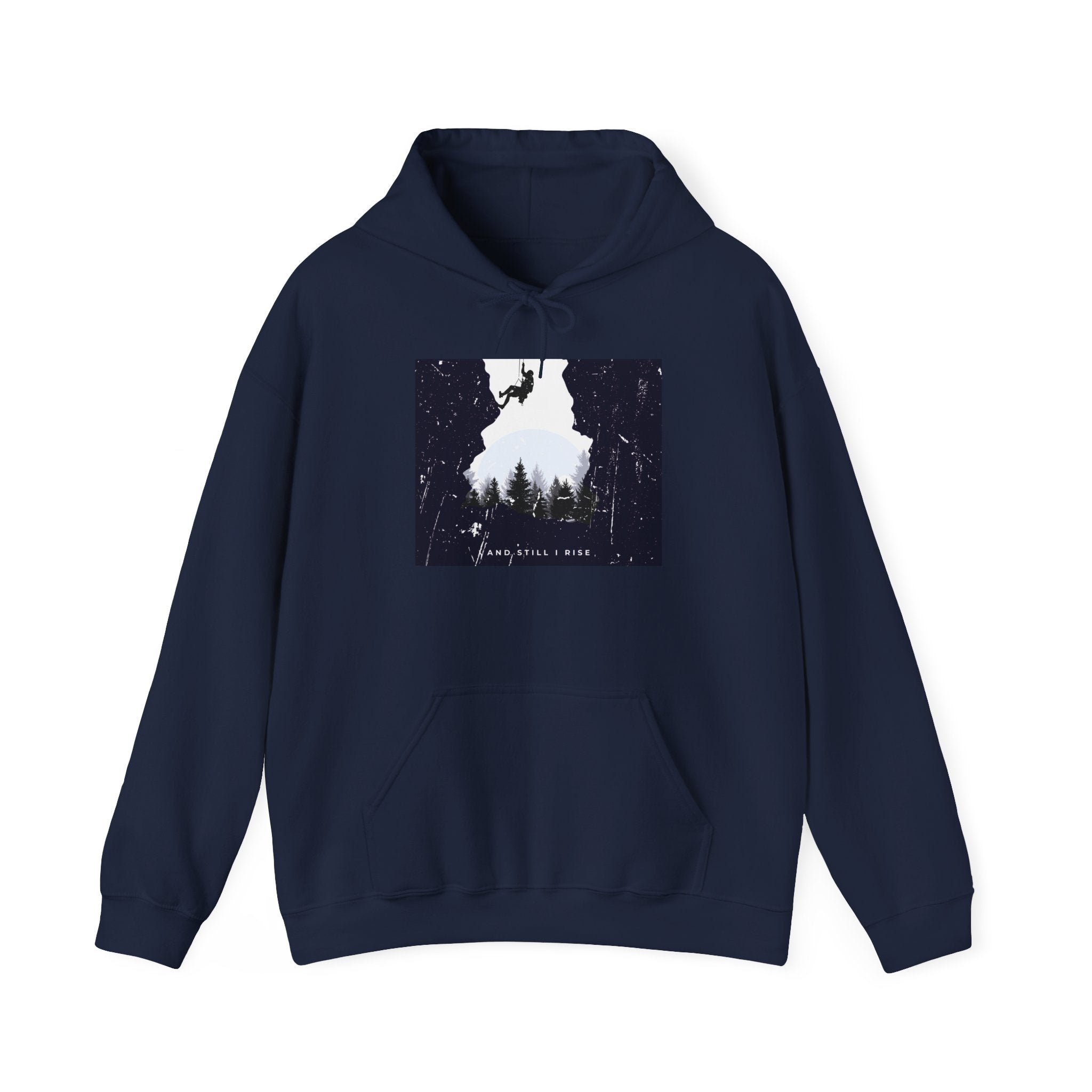 Forest Silhouette Hoodie — 'Come Follow Me' Outdoor Adventure Sweatshirt
