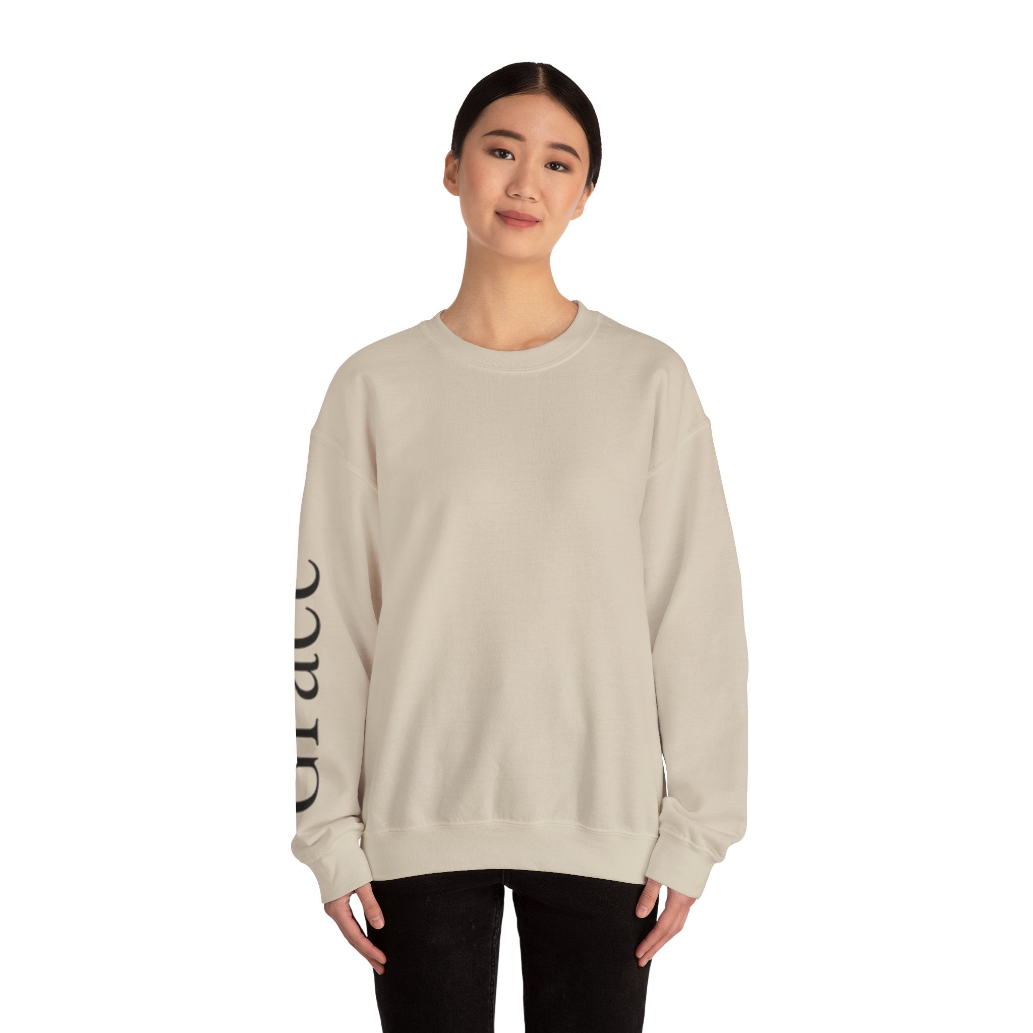 Typographic Sleeve Crewneck Sweatshirt