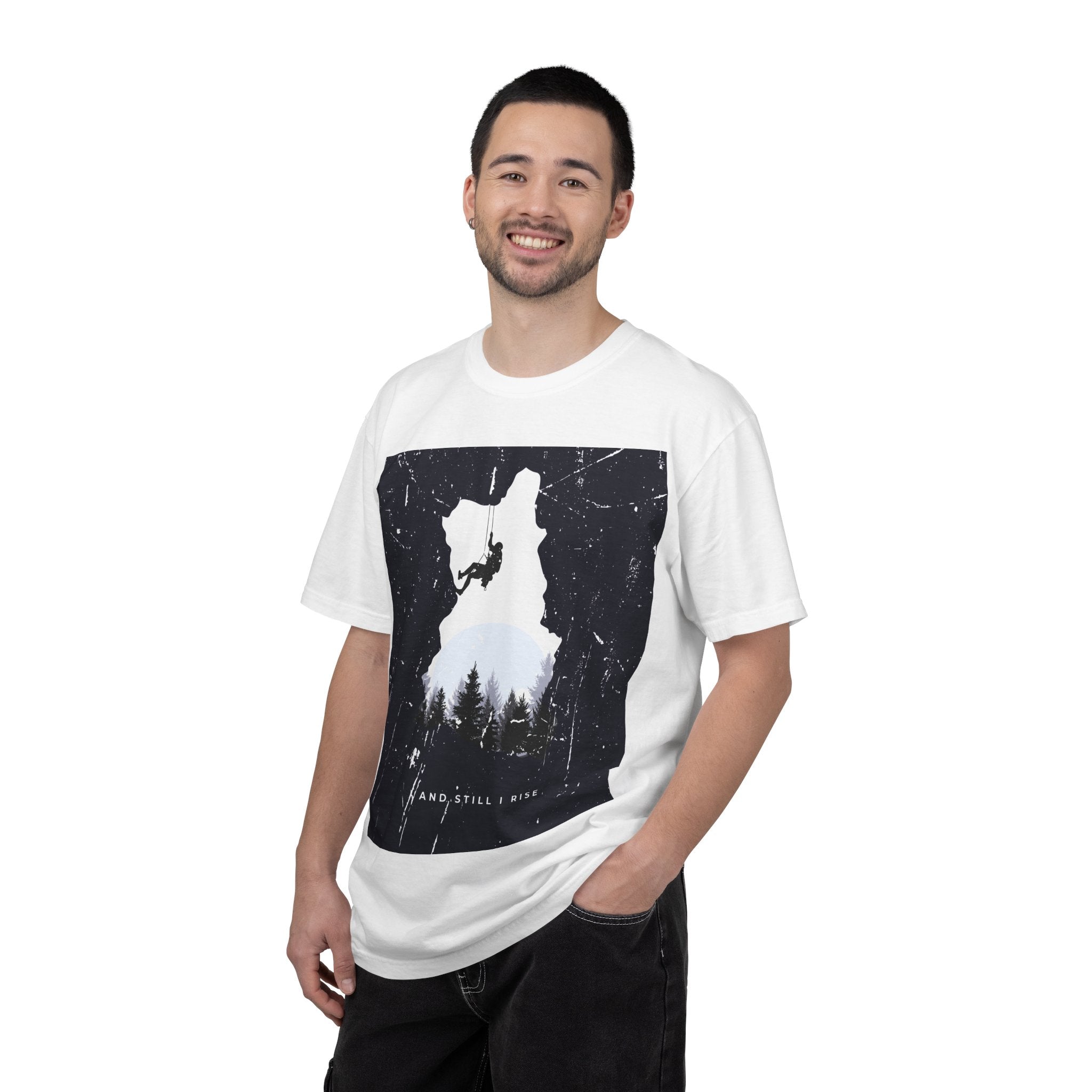 Climber Silhouette T-Shirt — And Still I Rise Mountain Adventure Tee