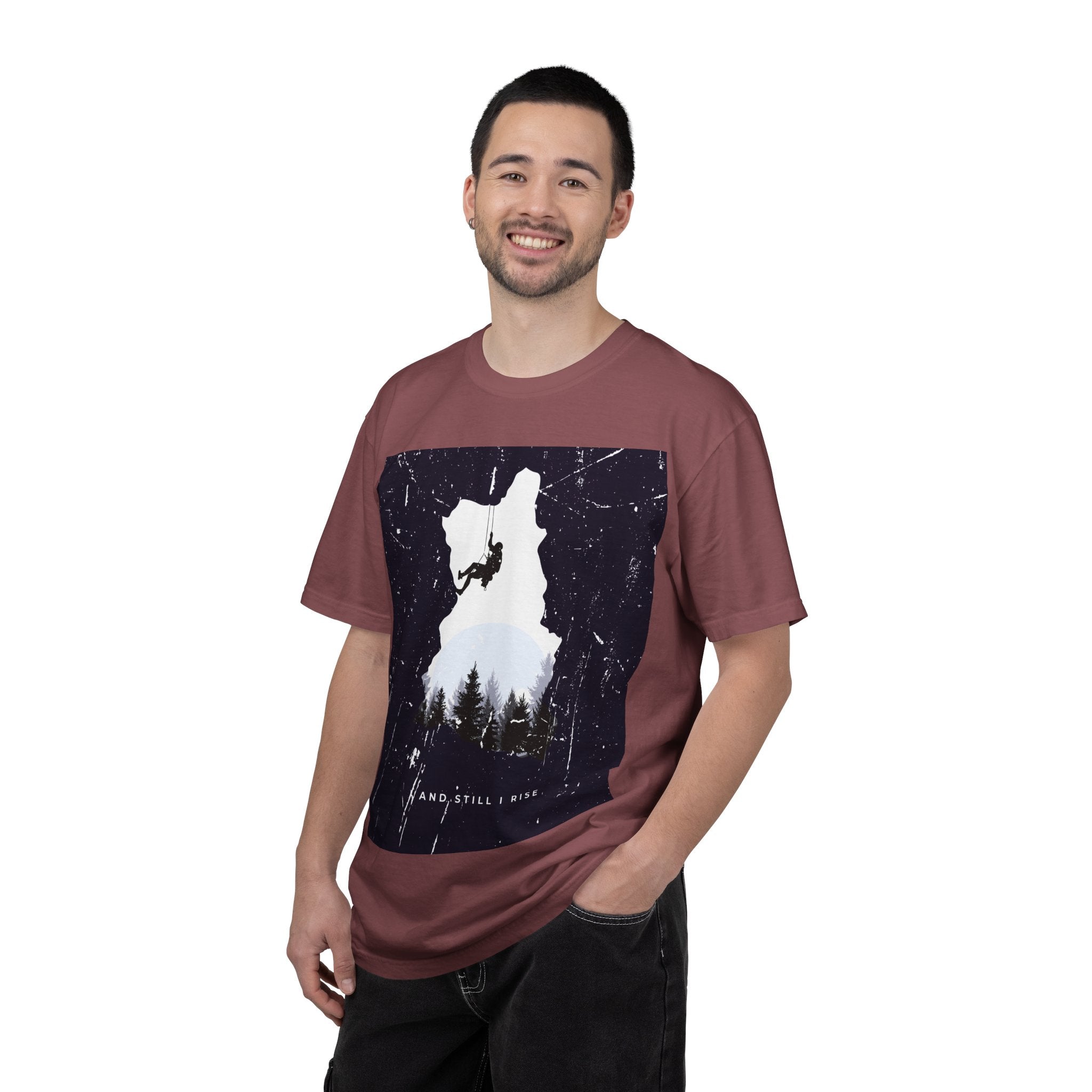 Climber Silhouette T-Shirt — And Still I Rise Mountain Adventure Tee
