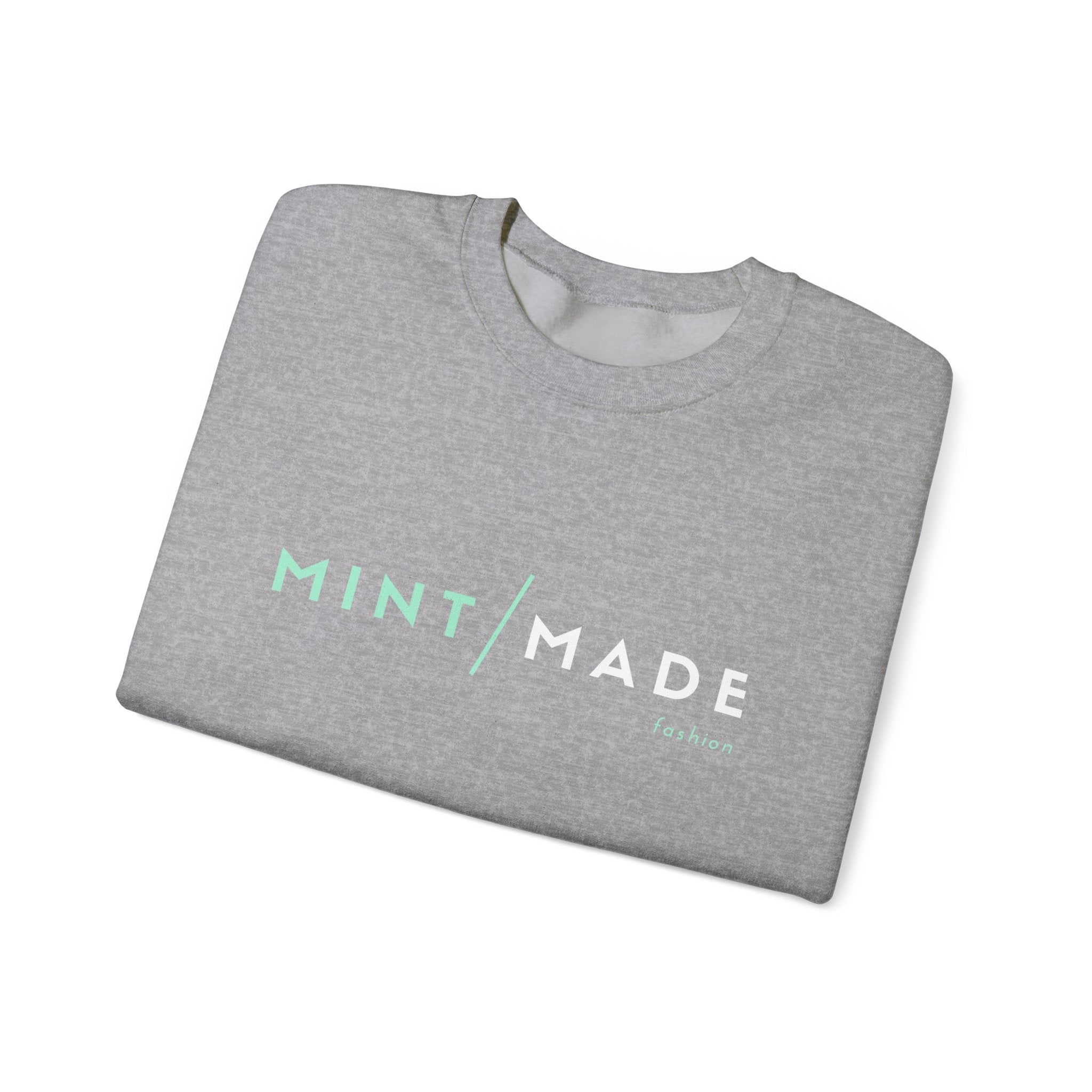 Mint Made Crewneck Sweatshirt — Minimal Logo Cozy Pullover