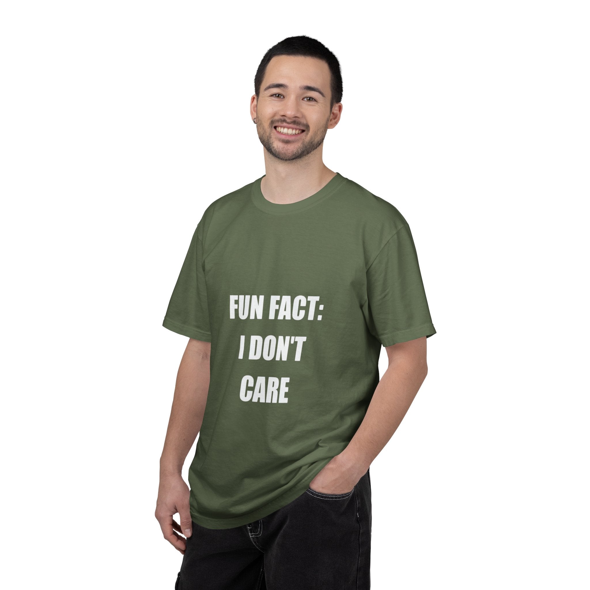 I Don't Care T-Shirt — Funny Graphic Tee, 'FUN FACT: I DON'T CARE' Casual Statement Shirt