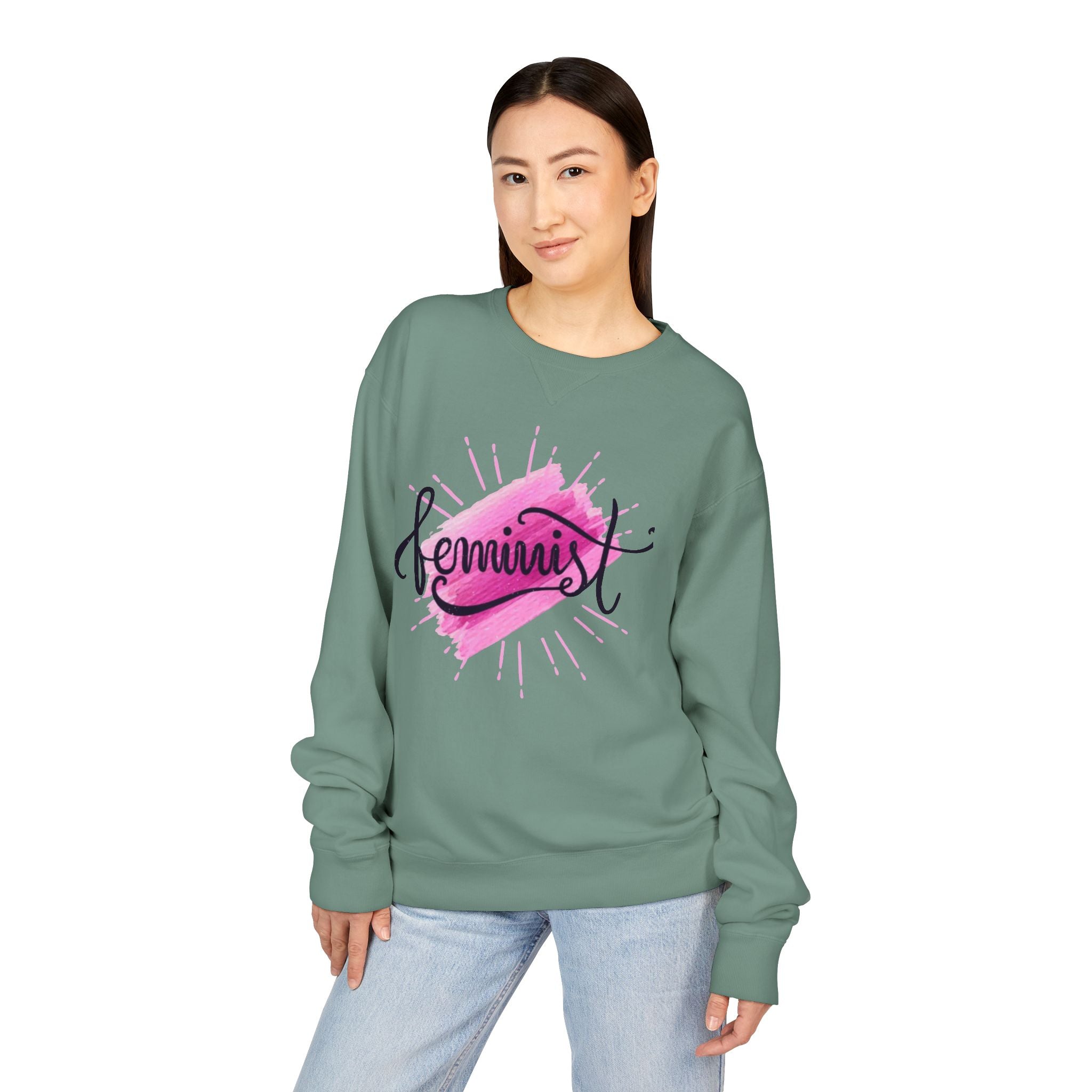 Feminist Watercolor Crewneck Sweatshirt