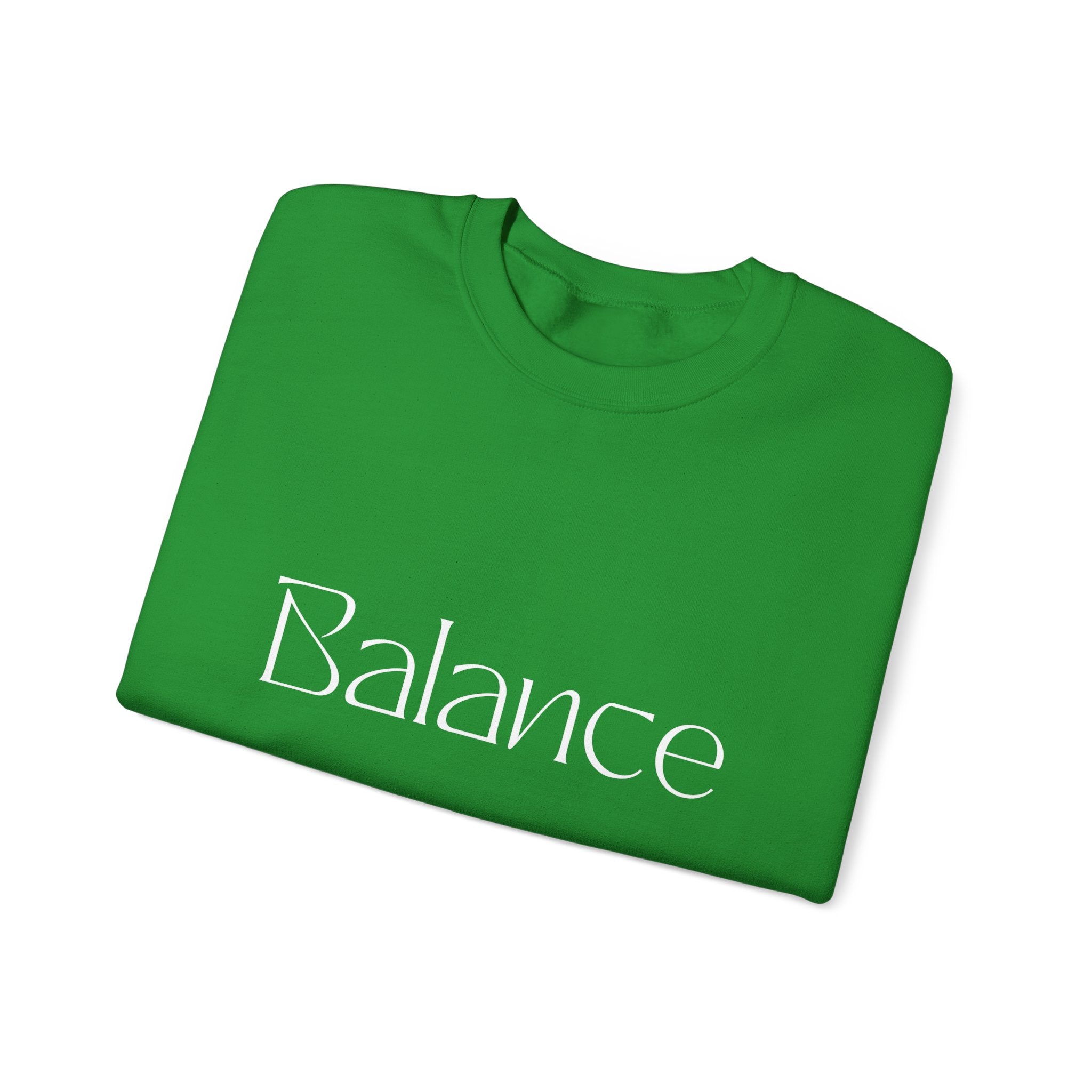 Balance Crewneck Sweatshirt — Minimal Wellness Graphic Sweatshirt