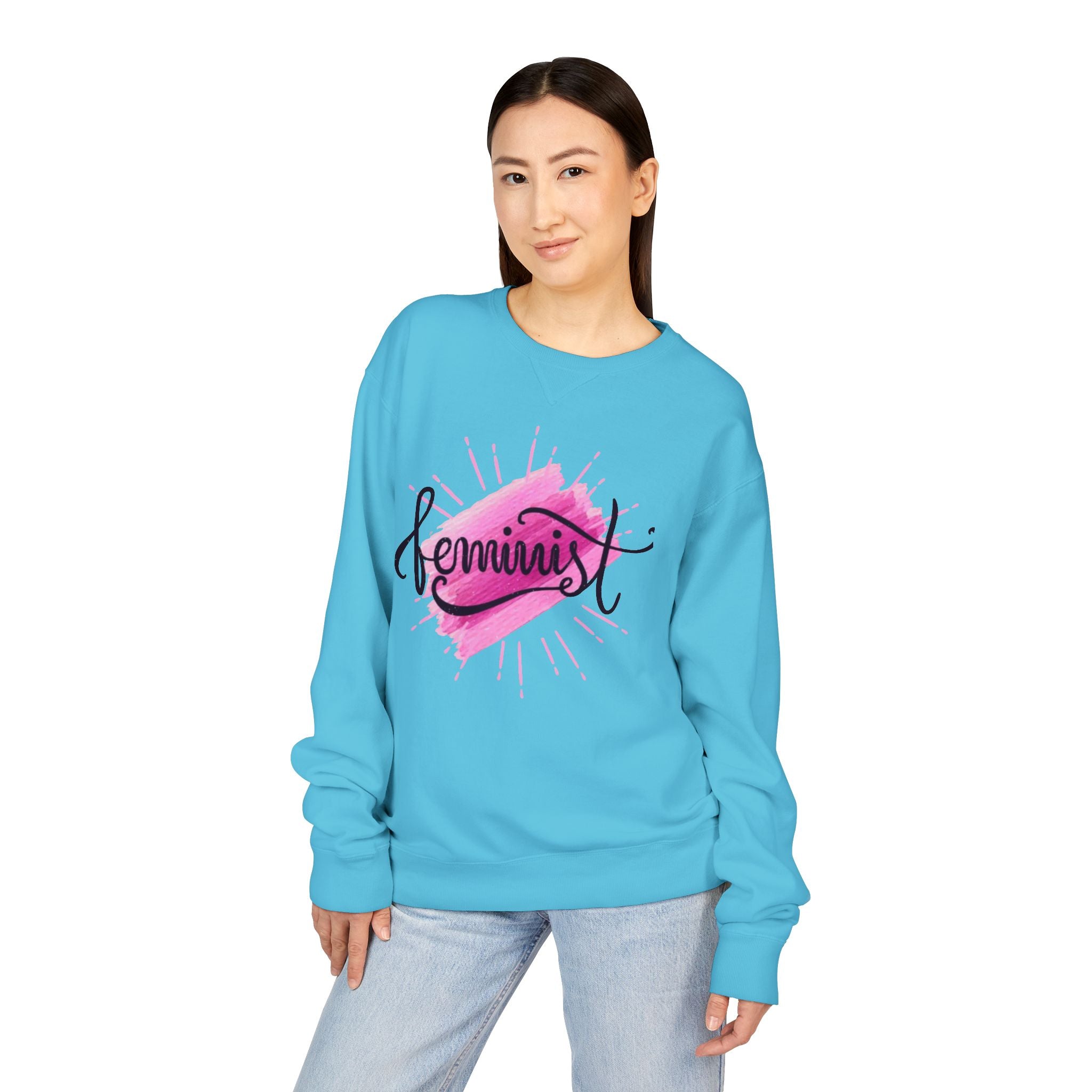 Feminist Watercolor Crewneck Sweatshirt
