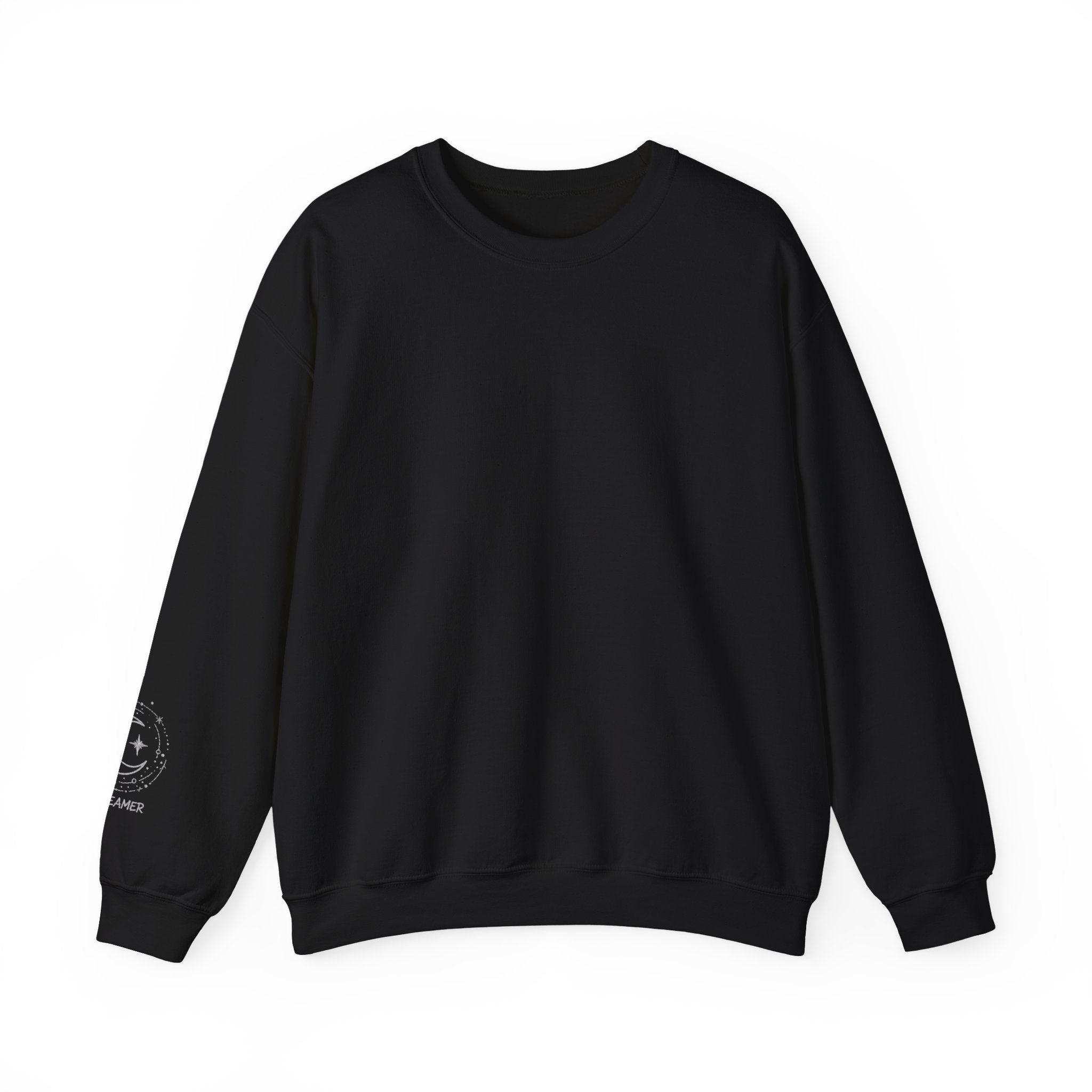 Crewneck Sweatshirt — Minimal Astro Sleeve Graphic