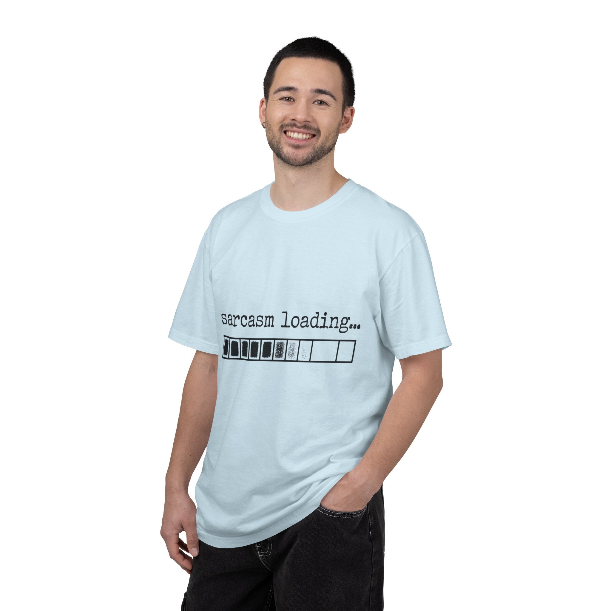 Sarcasm Loading T-Shirt — Funny Graphic Tee for Sarcastic Humor Lovers