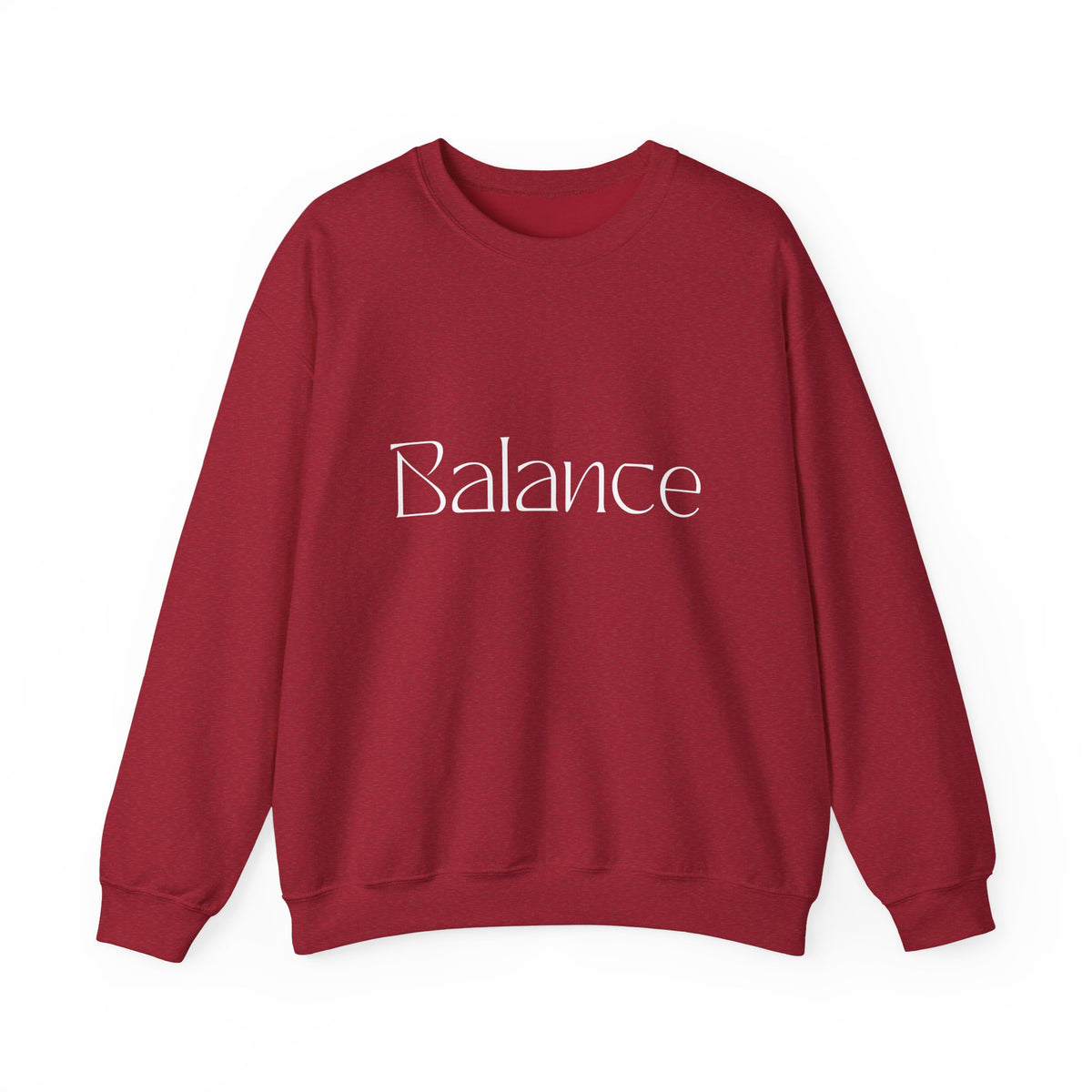 Balance Crewneck Sweatshirt — Minimal Wellness Graphic Sweatshirt