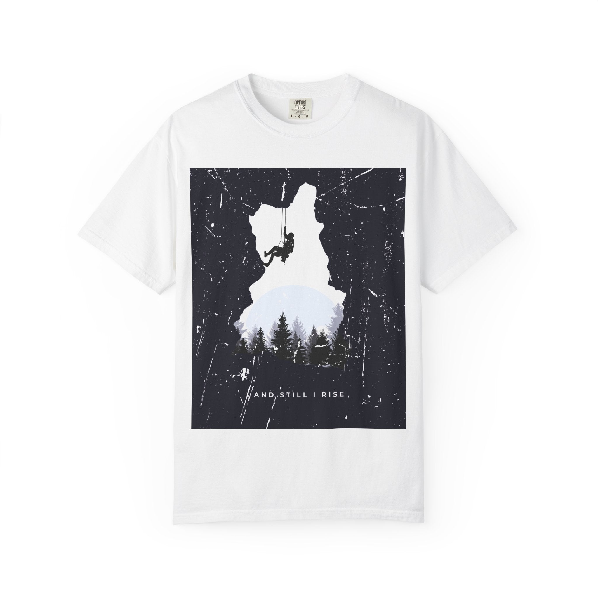 Climber Silhouette T-Shirt — And Still I Rise Mountain Adventure Tee