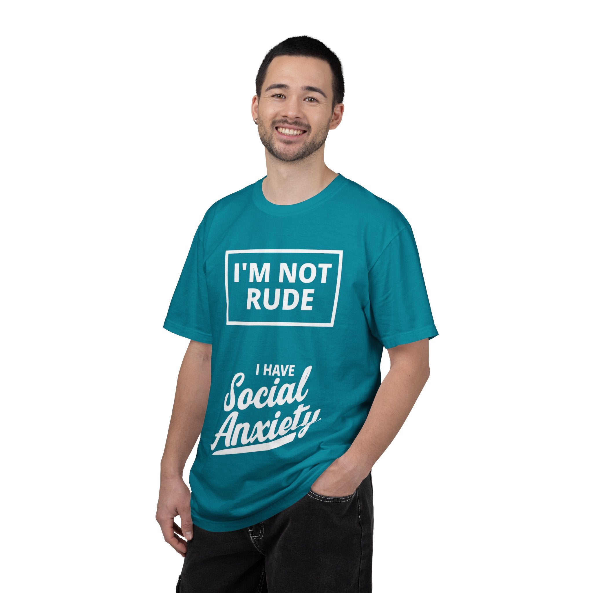 T-Shirt — "I'm Not Rude, I Have Social Anxiety" Graphic Tee