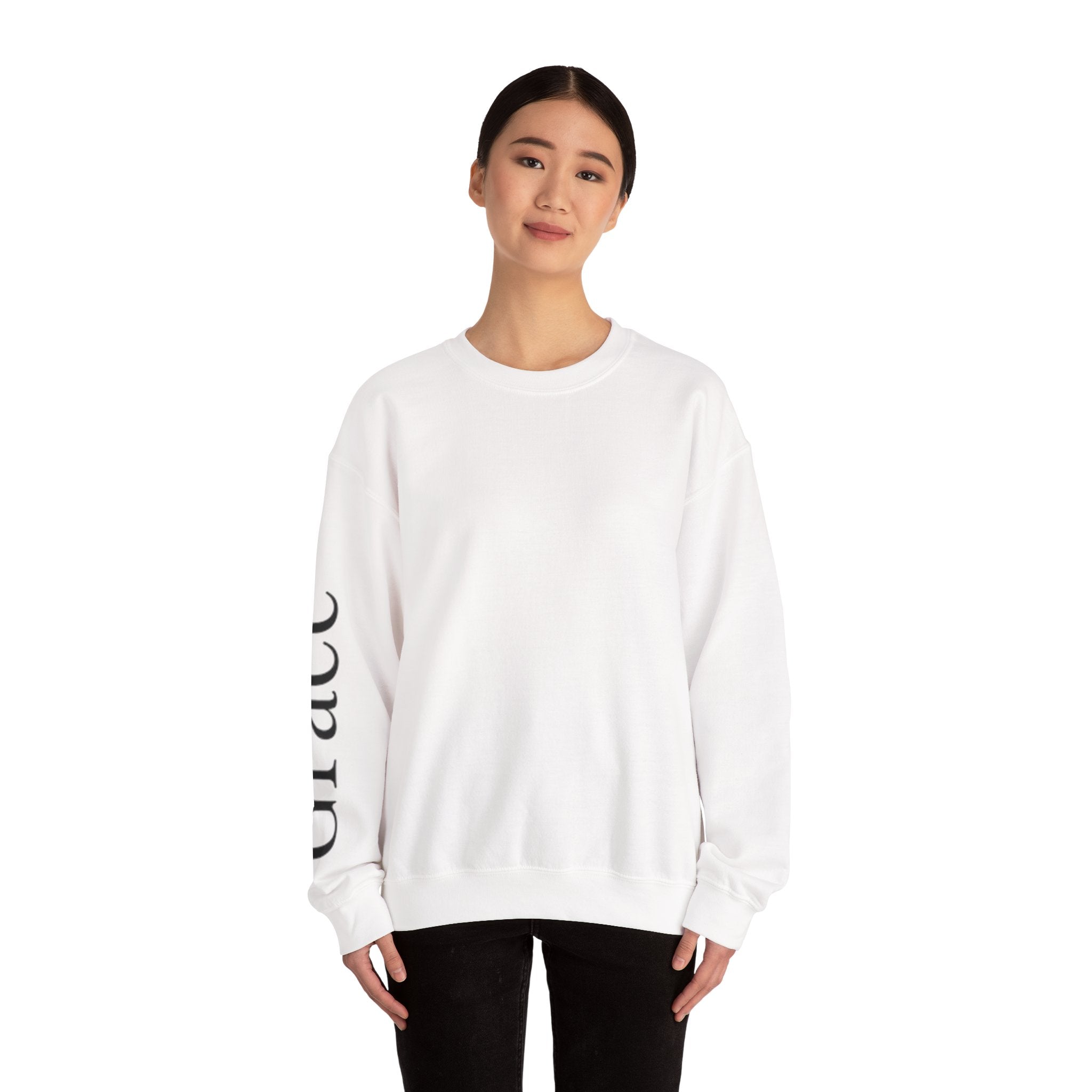 Typographic Sleeve Crewneck Sweatshirt