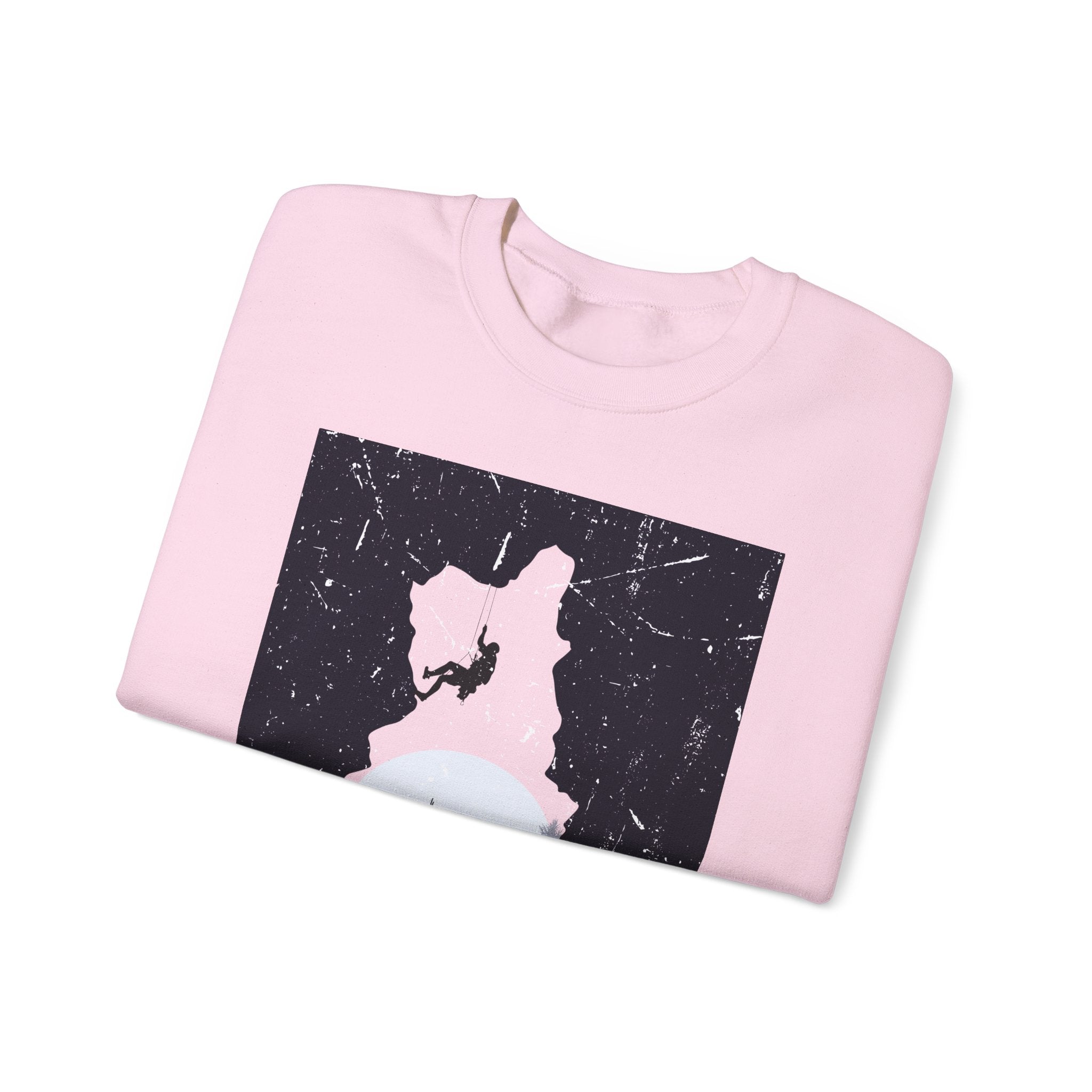 Adventure Snowboarder Graphic Sweatshirt — 'Find Your Wild' Mountain Crewneck