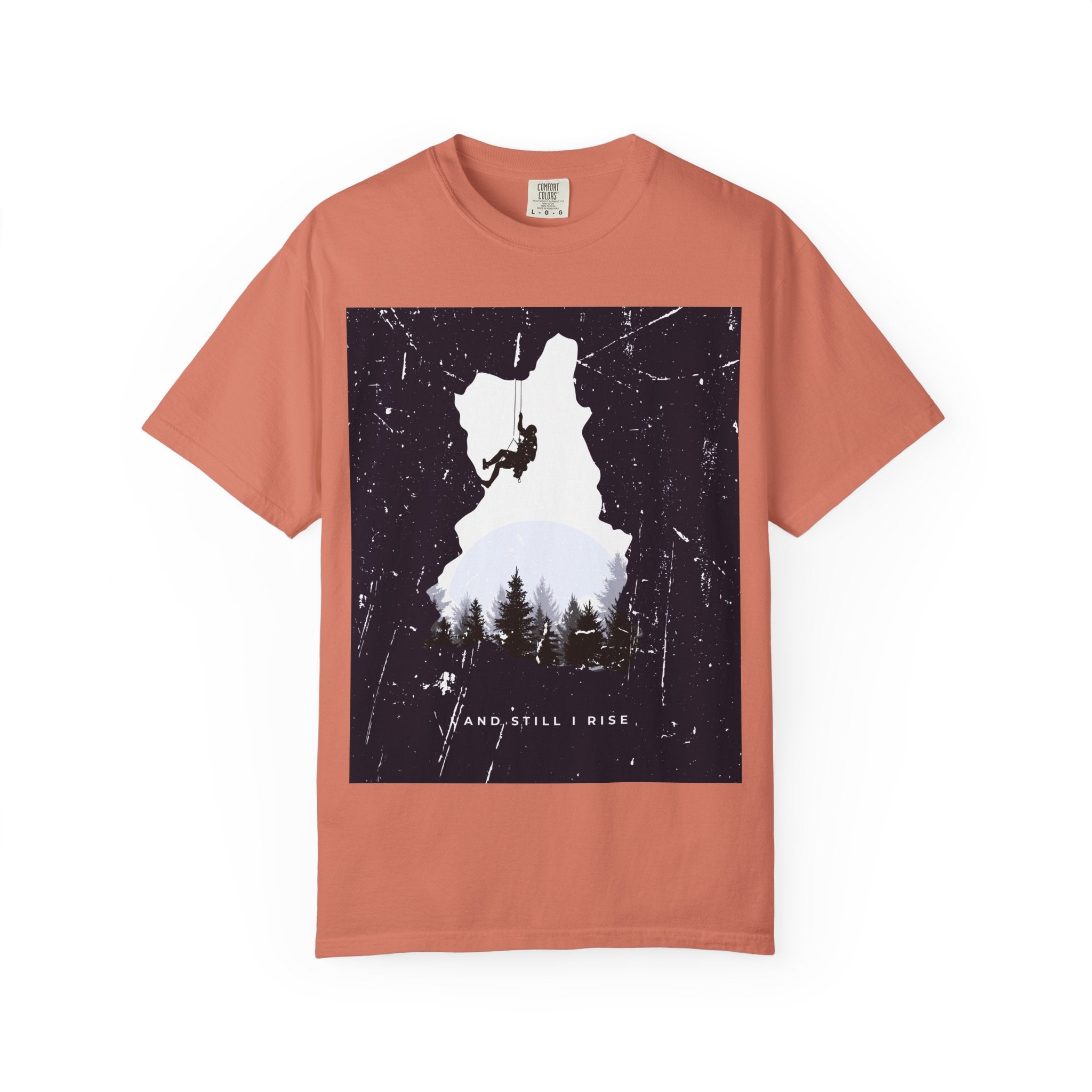 Climber Silhouette T-Shirt — And Still I Rise Mountain Adventure Tee