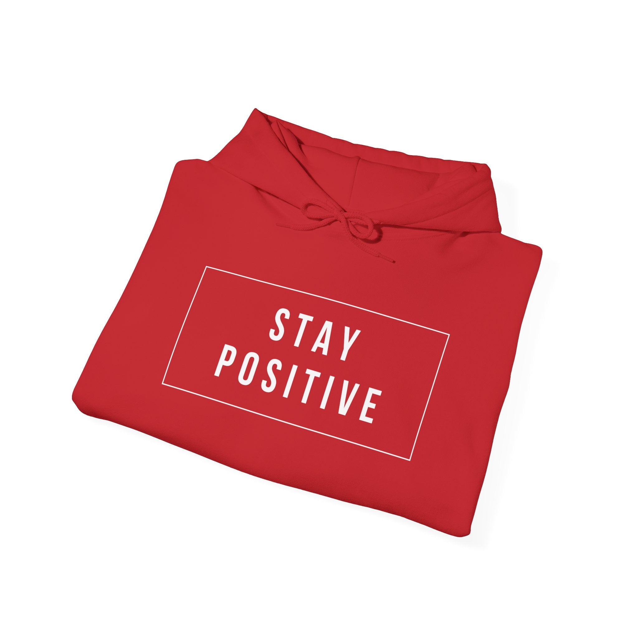 Stay Positive Hoodie — Minimal Motivational Pullover