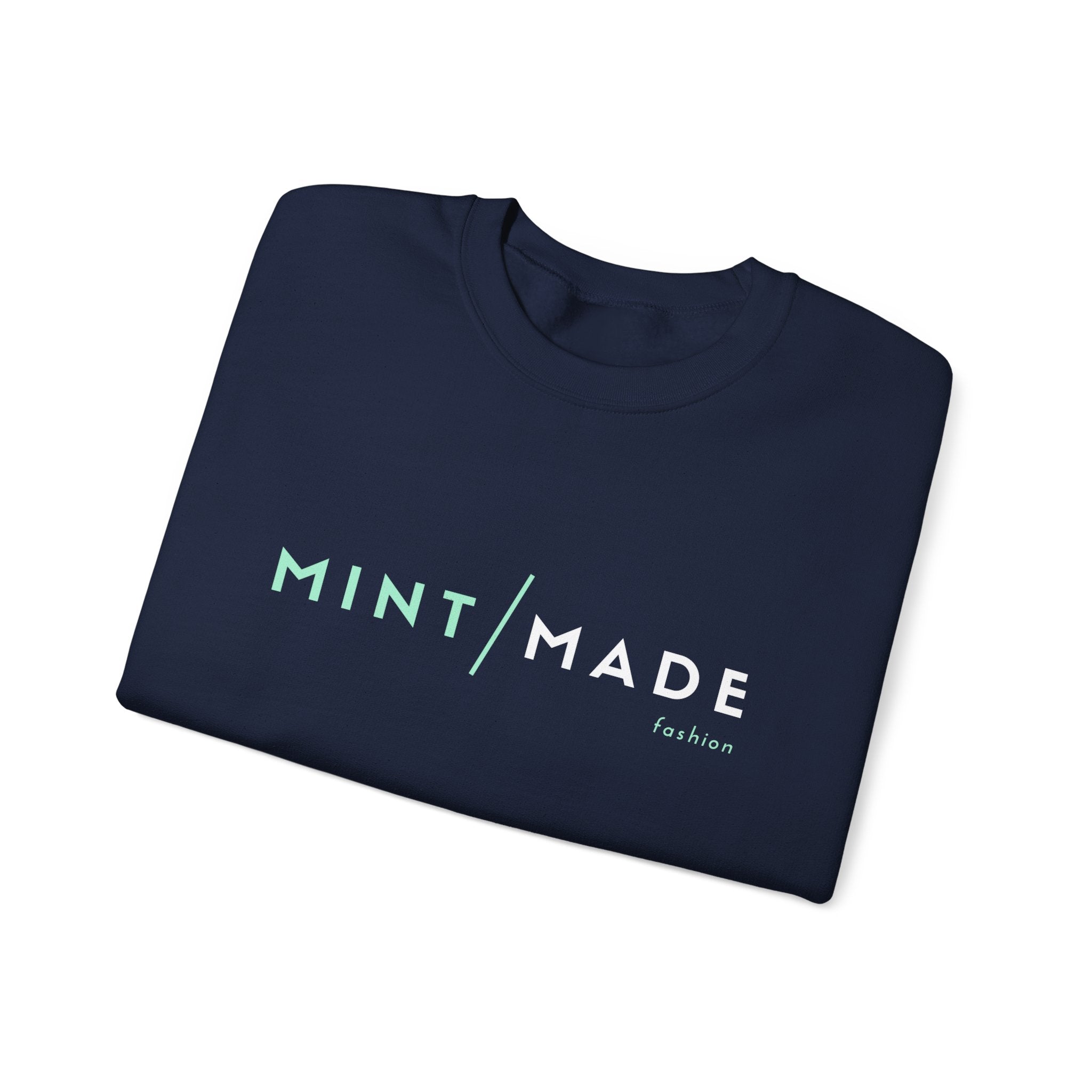 Mint Made Crewneck Sweatshirt — Minimal Logo Cozy Pullover