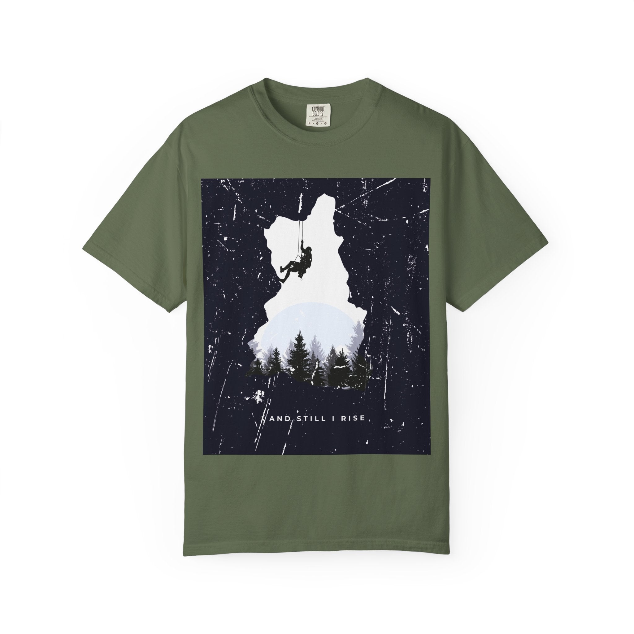 Climber Silhouette T-Shirt — And Still I Rise Mountain Adventure Tee