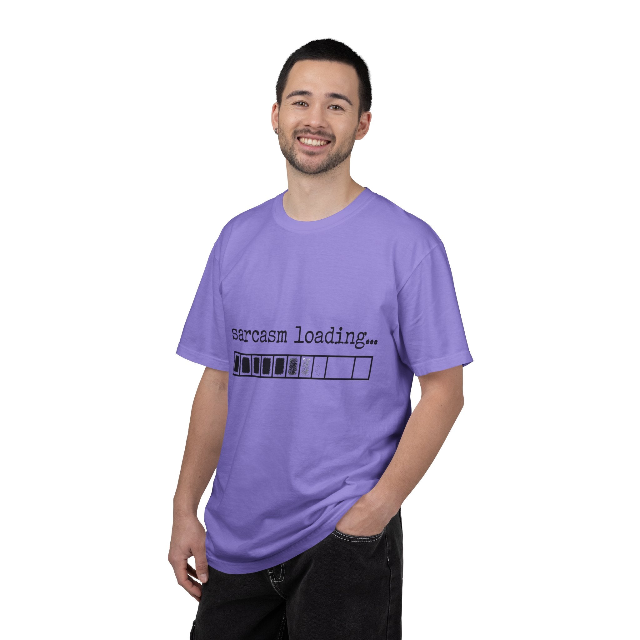 Sarcasm Loading T-Shirt — Funny Graphic Tee for Sarcastic Humor Lovers