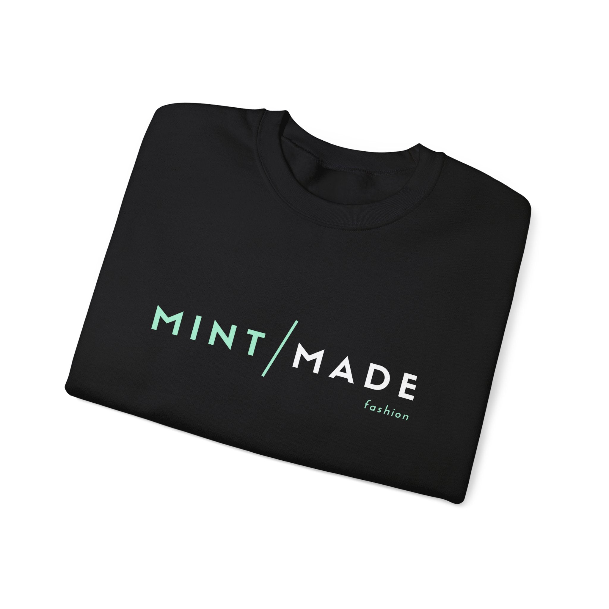 Mint Made Crewneck Sweatshirt — Minimal Logo Cozy Pullover